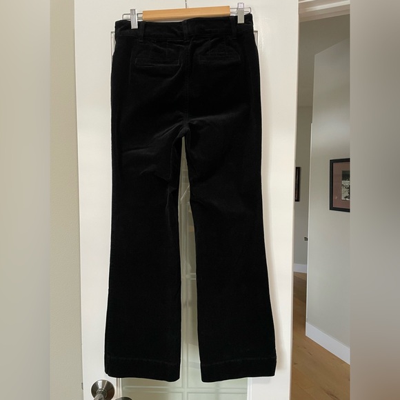Talbots Black Flare Leg Stretch Corduroy Trouser/Pant P4 - Picture 3 of 7